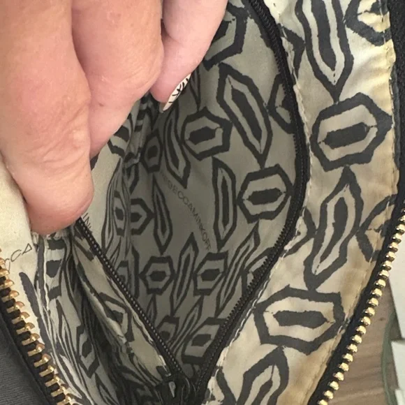 Rebecca Minkoff Black Leather Clutch Wristlet with Studded Strap - Picture 4 of 4